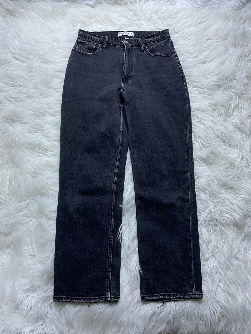Abercrombie Curve Love Ankle Straight Ultra High Rise Jeans